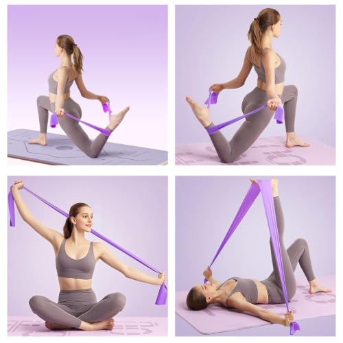 71-Inch Flat Resistance Band for Yoga and Strength Training - Red