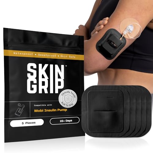 Skin Grip Tandem Mobi Adhesive Pocket Patch – Black, 5 Pack