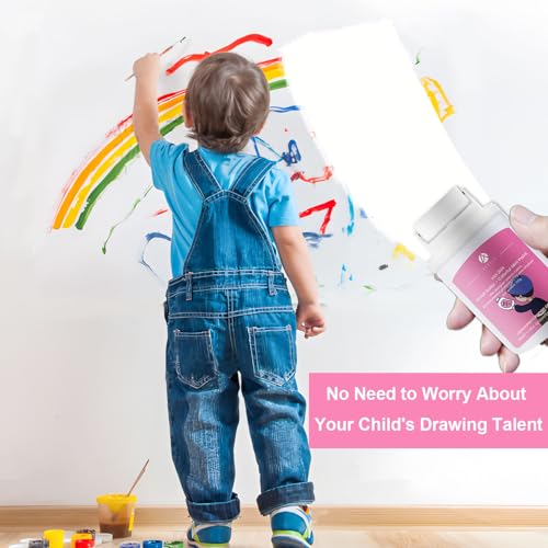 White Paint for Wall 3.5oz Small Roller & Repair Tool Kit - Flat/Ceiling Surfaces Quick Fix for Stains