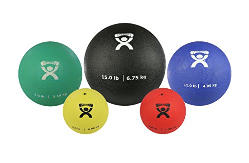 Soft Medicine Ball Set - 5 Pieces (2lb, 4lb, 7lb, 11lb, 15lb) for Fitness & Therapy