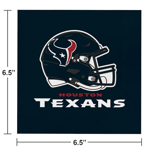 Houston Texans Tableware Kit for 16 Guests - 49 Pieces