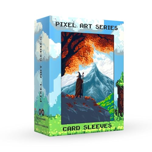 (Middle Earth) 100% Hand-Drawn Textured Matte Card Sleeves 100 Count for MTG/TCG by Realm Guard