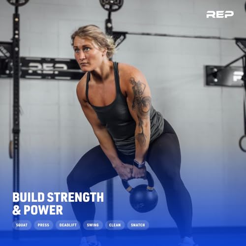 REP Fitness 10lb Cast Iron Single Kettlebell for Strength & Power Training