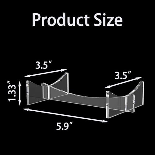Horizontal Acrylic Ball Holder - 5.9 x 3.5 x 1.3 Inch - 3-Pack