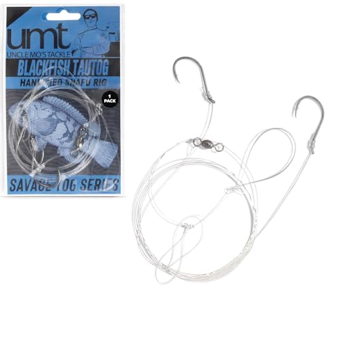 Blackfish Snafu Rig - 1 Pack with 3/0 BKK Hooks & 60lb Fluorocarbon