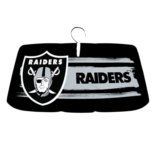 Las Vegas Raiders Folding Auto Sun Shade - Universal Fit