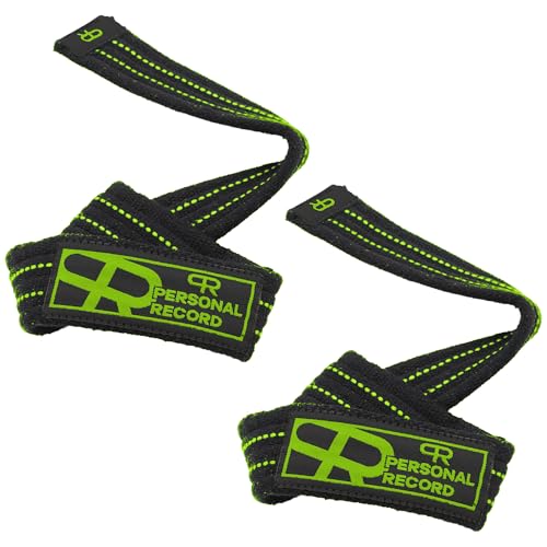 PR Heavy Duty Weightlifting Wrist Straps with Grip & Wrist Support