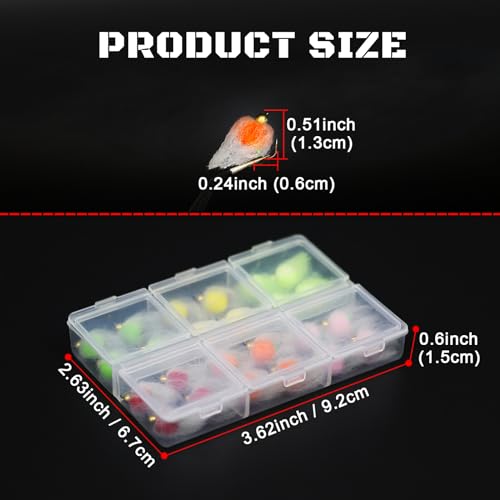 KJEIM 24pcs Fly Fishing Flies Kit for Salmon, Trout & Steelhead with Brass Beadhead Glo Bug Eggs