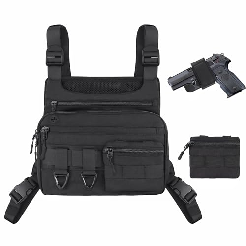 Tactical Chest Pack for Men - Lightweight, Water Resistant EDC Bag