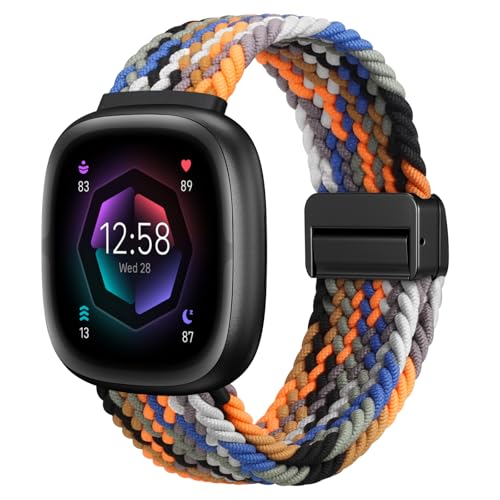 Magnetic Stretchy Band for Fitbit Versa 4/3 & Sense - Camouflage Colors