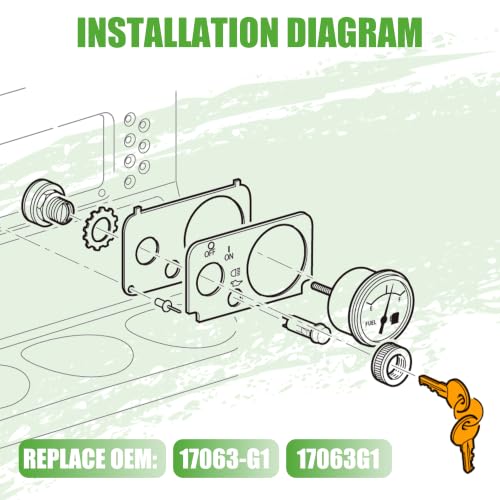 Ignition Starter Keys for Golf Carts - Fits EZGO 1982-Up - 2 Pcs Set