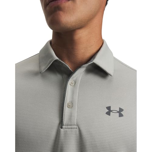 Under Armour Men's Tech Golf Polo - X-Large Titanium Pitch Gray