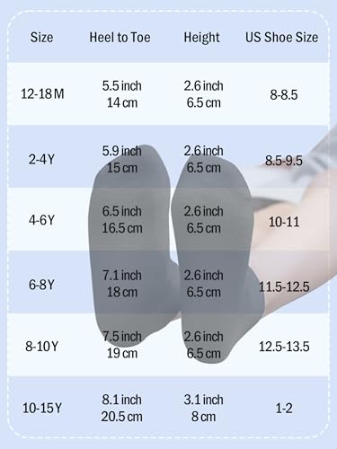 Kids' Half Cushion Low Cut Athletic Ankle Socks - 15 Pack, 4-6 Years/Black