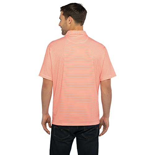 Men's Premium Moisture Wicking Stretch Fit Striped Polo - Auburn Tigers, X-Large