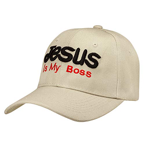 Falari Jesus is My Boss 12-Pack Baseball Cap Beanie Hat – One Size