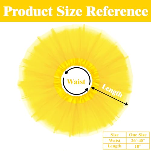 Sarfel Tutu for Women Adults 5 Layerd Skirts Fluffy Skirt