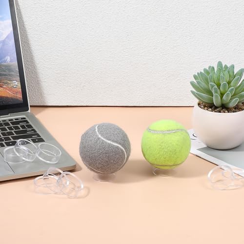 15 Pcs Clear Baseball Display Stands for Golf, Softball & Tennis Balls