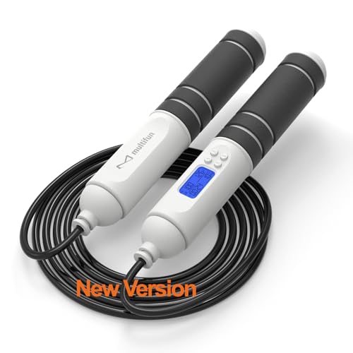 Digital Jump Rope with Smart Counter & Adjustable Speed - 2026 Evolution Black