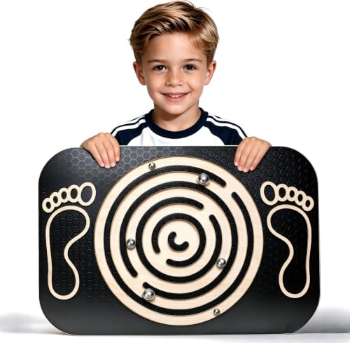 Kids Balance Board with Maze Labyrinth - Toddler Wobble & Coordination Trainer