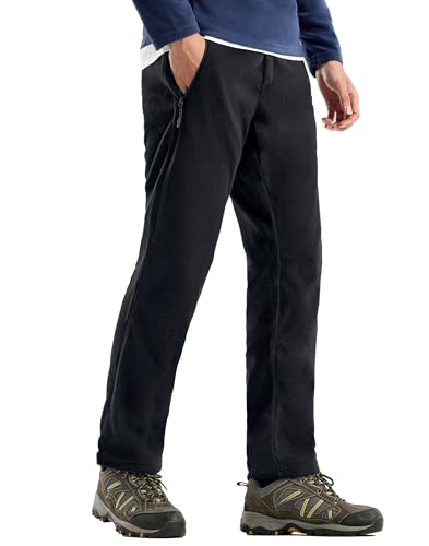 Pioneer Camp Men's Polar Fleece Lounge Joggers - Black, Medium