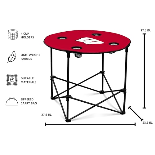 Ohio State Buckeyes Portable Tailgating Table with Cup Holders