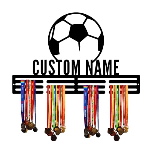 Custom Metal Soccer Medal Hanger Rack with LED Light - Soccer-03