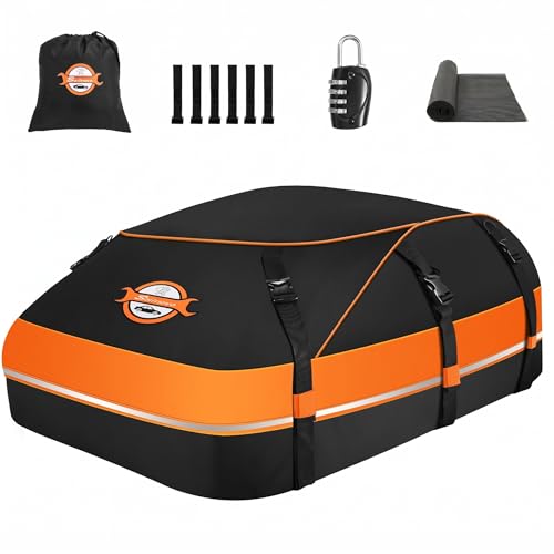 20 Cubic Feet Rooftop Cargo Carrier Bag - Waterproof & Aerodynamic