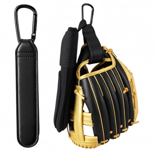 Adjustable Baseball Glove Clip for Hanging Bags - Black
