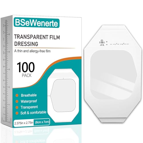 Waterproof Transparent Film Dressing - 100 Pack, 2.37" x 2.75"