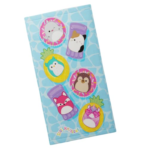 Franco Squishmallows Cotton Beach Towel 58x28 Inches - Soft Pool & Bath Accessory