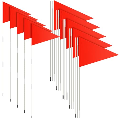 10 Pcs Soccer Corner Flags - 72 Inch Portable Training Poles