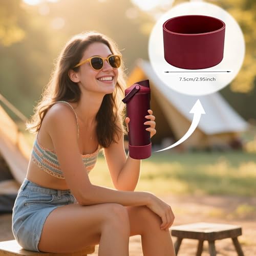 3PCS Black Cherry Silicone Boot Set for Owala 30oz & 40oz