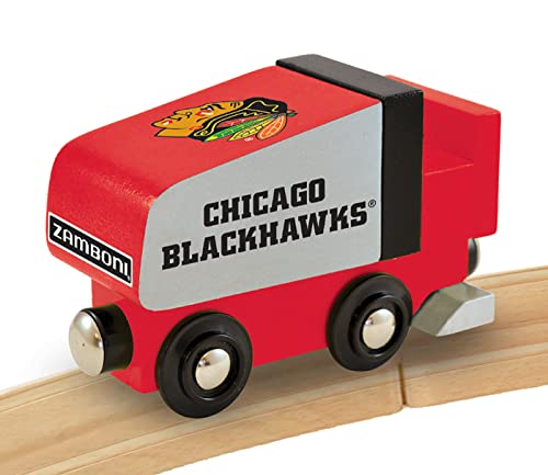 NHL Real Wood Toy Train - Chicago Blackhawks Zamboni