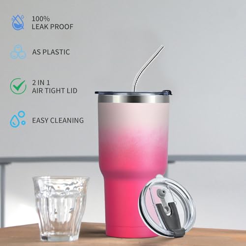 20 oz Spillproof Tumbler Lid - 2 Pack Black Replacement Lids