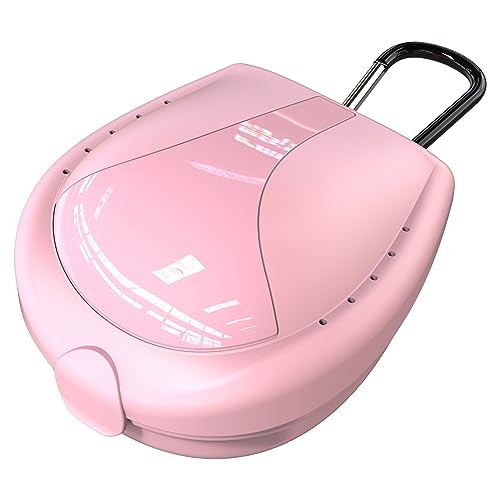 Durable Mouthguard Case - Protective Box for Sports - Pink