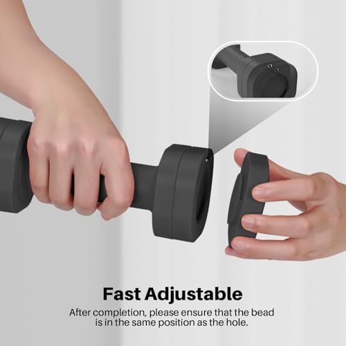 Adjustable Dumbbell Set for Women - 4 in 1, 2lb to 5lb - Black Square