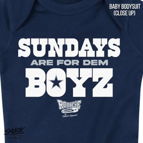 Dallas Football Baby Bodysuit - Navy, 6 Months