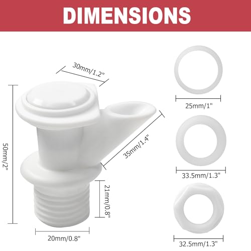 Push Button Water Cooler Spigot Replacement - 3 Pack