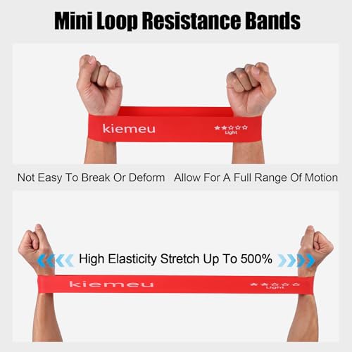 Mini Loop Resistance Bands for Legs - 6 cm Wide, Premium Latex