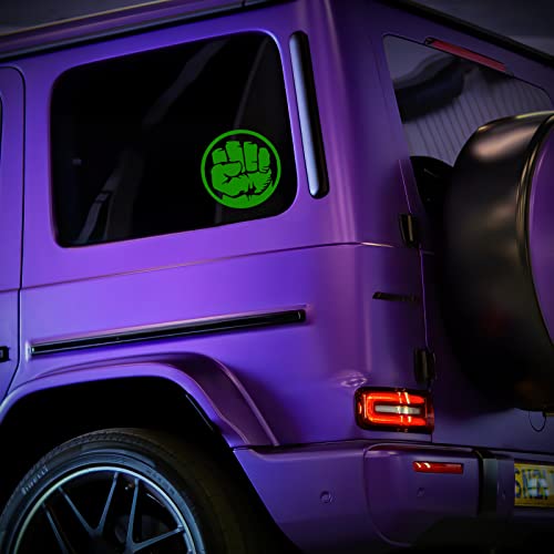 Green Fist Hand Decal Vinyl Sticker - 5.5" x 5.5"