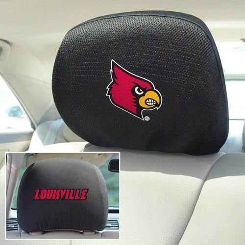 University of Louisville Embroidered Headrest Cover Set - 2 Pieces