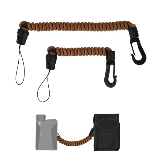 Rangefinder Tether Lanyard Set - 2pcs, 8-75cm, Brown