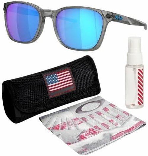 Oakley Ojector 0OO9018 Sunglasses Grey Ink Frame w/Prizm Sapphire Polarized Lenses With Official Eyewear Kit