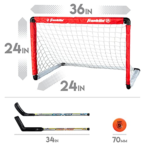 NHL Kids Hockey Goal Set with 2 Sticks & Practice Ball