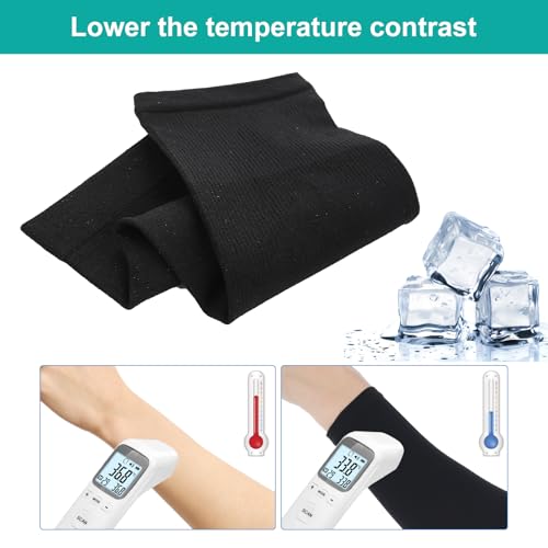 Kids Arm Sleeves UV Sun Protection - 2 Pairs Black