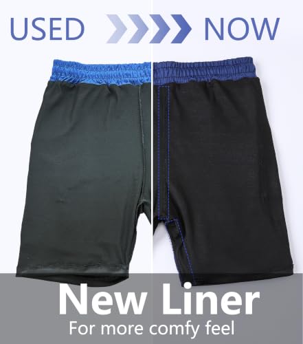 CYPER SUN Men's X-Large 2-in-1 Running Shorts with Seamless Liner & 4 Pockets