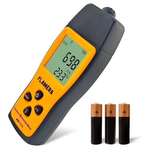 Carbon Monoxide Detector ? UL 2034 Certified, Easy-to-Read LCD Display, Battery-Operated (3 AAA), 0?1000 PPM Detection Range, Designed for Durability ? Ideal for Homes, RVs, Worksites & Professionals