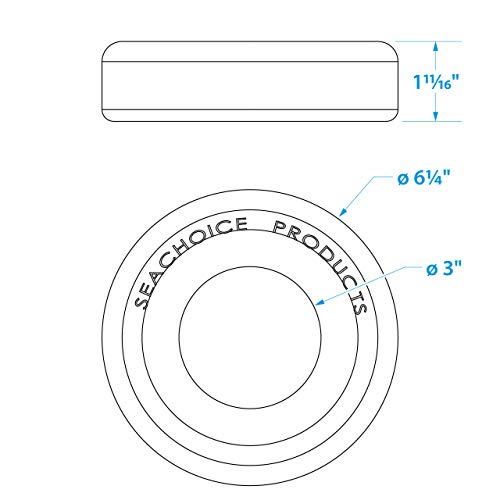 Seachoice Trailer Jack Stand Wheel Stop - One Size, Black, ABS Plastic