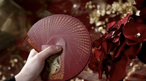 Bicycle Red Dragon Gold Foil Premium Playing Cards, 1 Deck