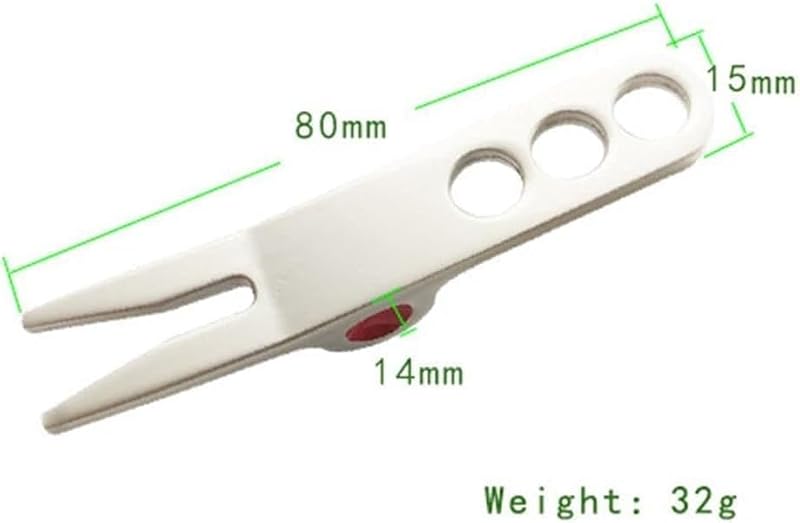 Golf Divot Repair Tool - 2 Pack Silver Fork Pivot Design